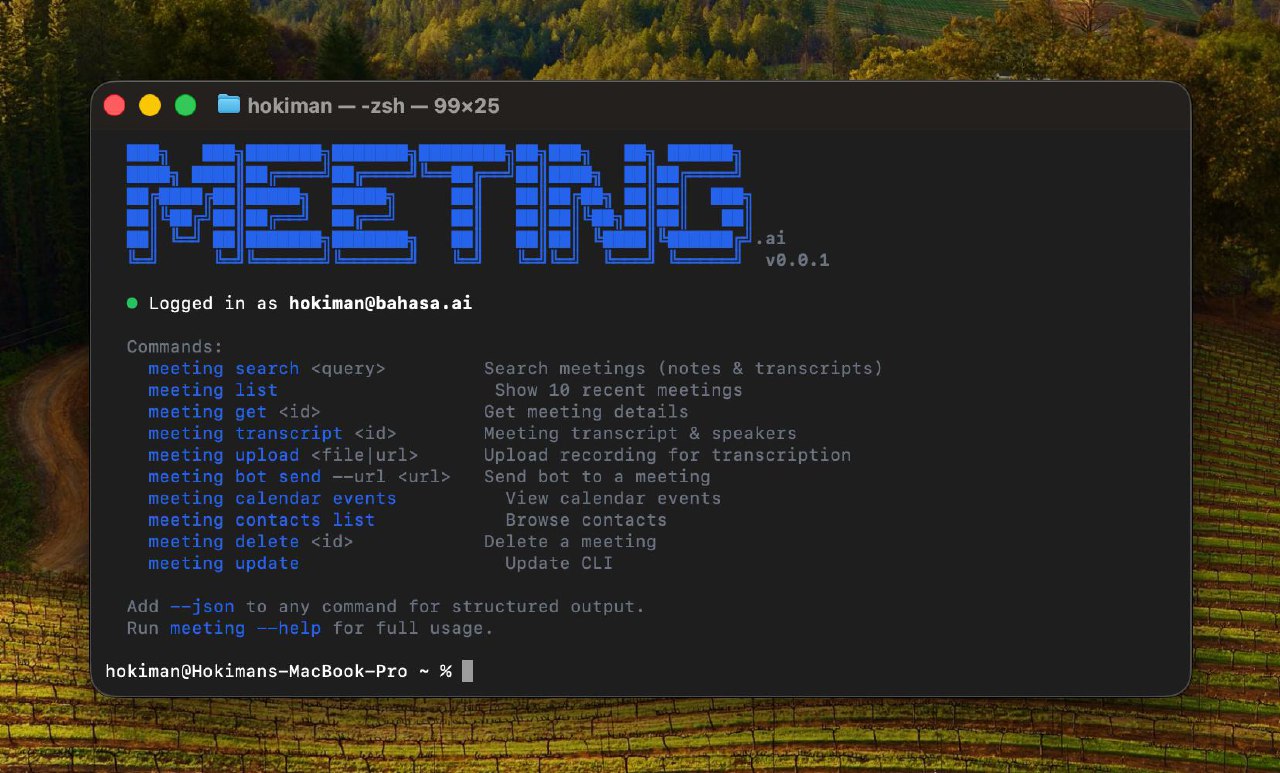 Meeting.ai CLI