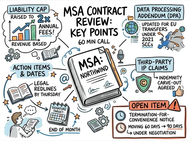 A Visual Note built from a real meeting