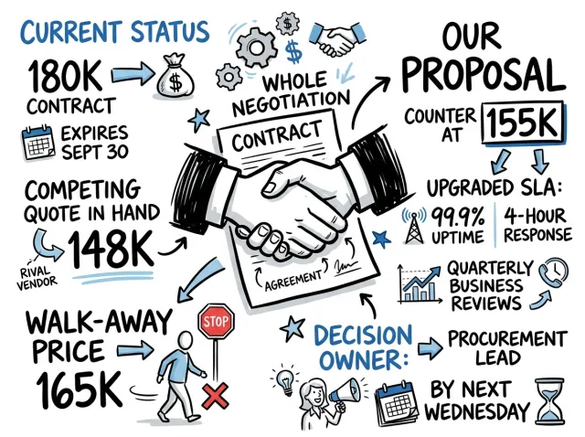 A Visual Note built from a real meeting