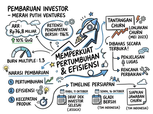 Visual Note yang dibuat dari rapat sungguhan