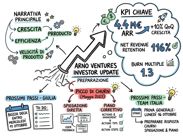 Una Visual Note creata da una riunione reale