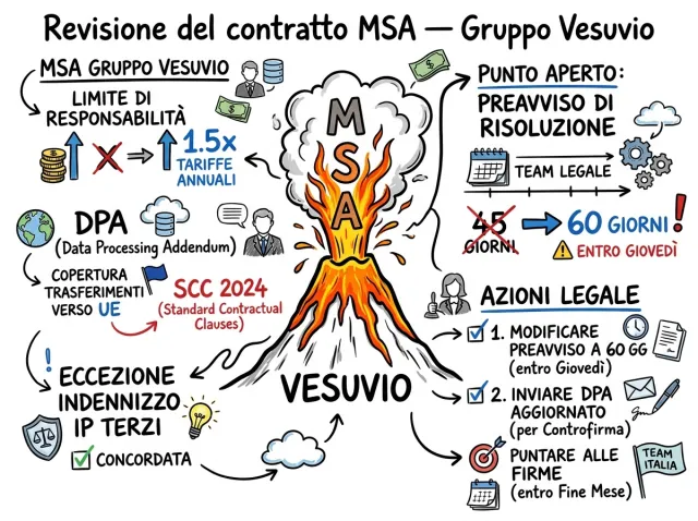 Una Visual Note creata da una riunione reale