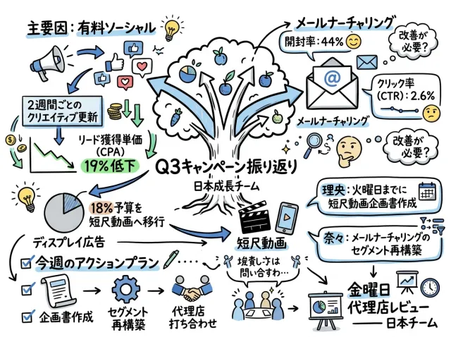 実際の会議から作られたVisual Note