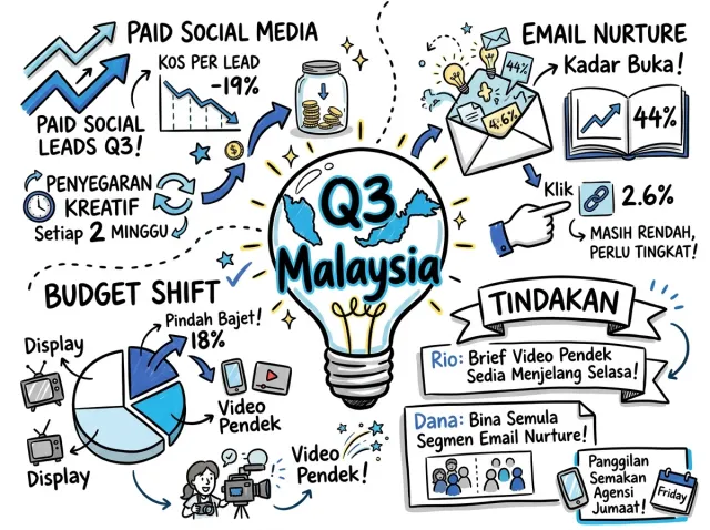 Visual Note yang dibina daripada mesyuarat sebenar