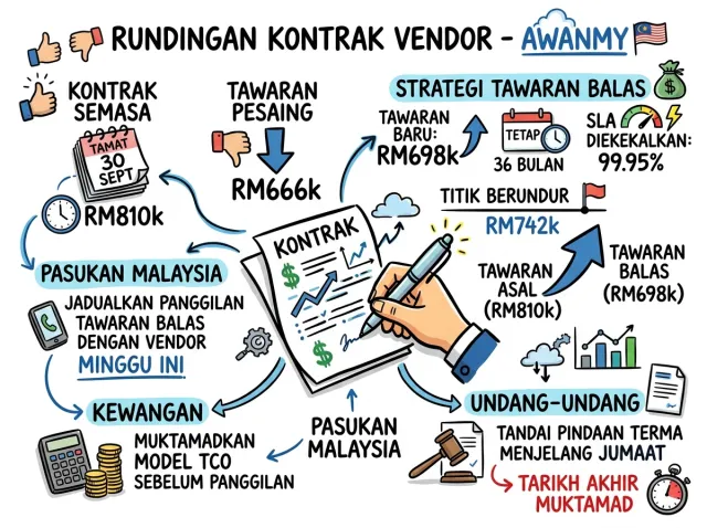 Visual Note yang dibina daripada mesyuarat sebenar
