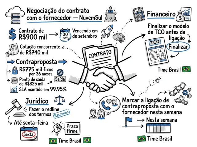 Uma Visual Note criada a partir de uma reunião real