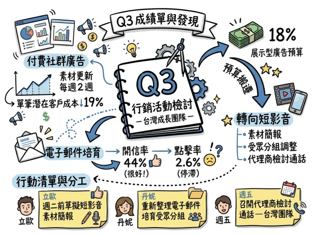 由真實會議生成的 Visual Note