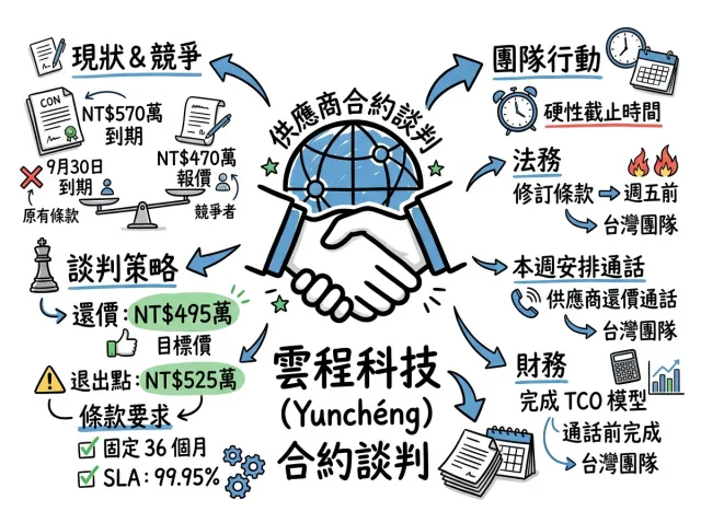 由真實會議生成的 Visual Note