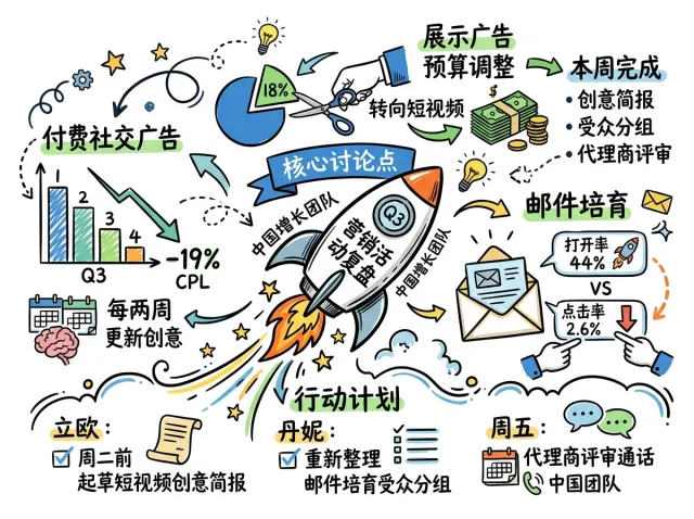 由真实会议生成的 Visual Note